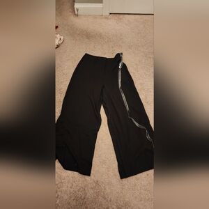 Ta3 Belted Wide Leg Ponte Pant